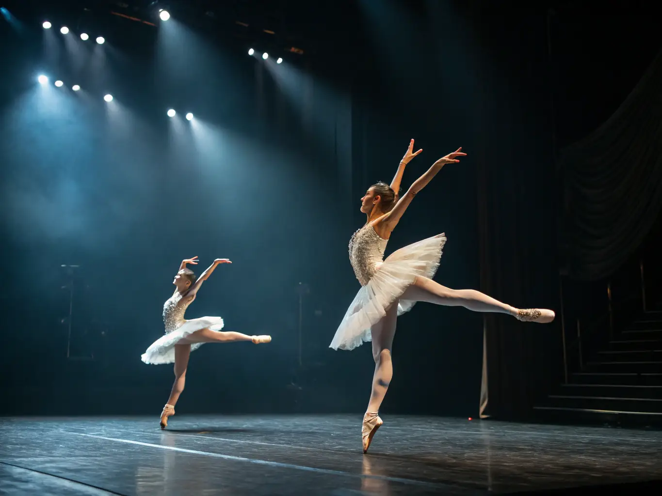 A dynamic image of dancers performing on stage during a community event, highlighting the energy and artistic expression of the performance.